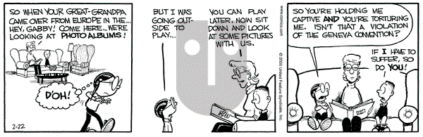 Grand Avenue on Tuesday February 22, 2005 Comic Strip