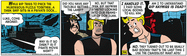 Rip Haywire on Thursday October 8, 2015 Comic Strip