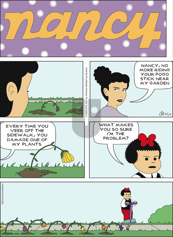 Nancy - Sunday September 8, 2024 Comic Strip