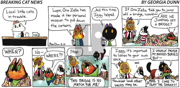 Breaking Cat News - Sunday February 19, 2023 Comic Strip