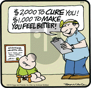 Ziggy on Thursday February 15, 2018 Comic Strip