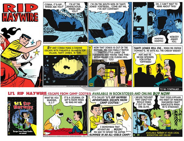 Rip Haywire on Sunday October 9, 2016 Comic Strip