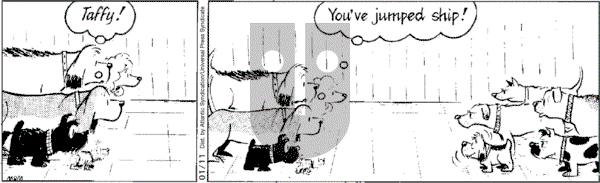 Fred Basset on Friday January 11, 2008 Comic Strip