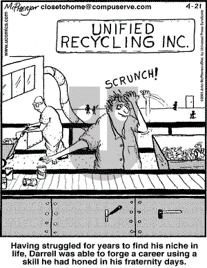 Close to Home - Monday April 21, 2003 Comic Strip