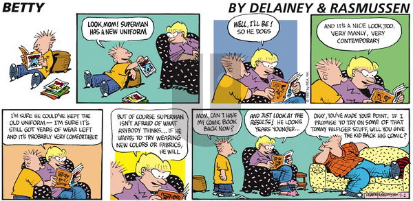 Betty on Sunday March 2, 1997 Comic Strip