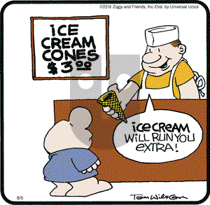 Ziggy on Friday August 5, 2016 Comic Strip