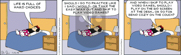 Nancy on Friday January 25, 2019 Comic Strip
