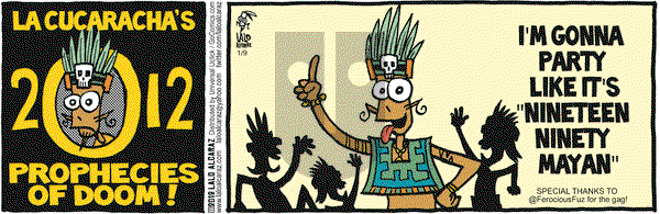 La Cucaracha on Monday January 9, 2012 Comic Strip