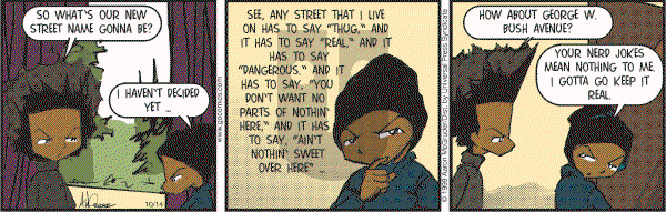 The Boondocks on Saturday October 14, 2006 Comic Strip