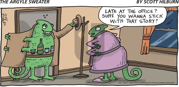 The Argyle Sweater on Sunday July 30, 2017 Comic Strip