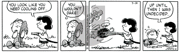 Peanuts on Friday July 31, 1992 Comic Strip