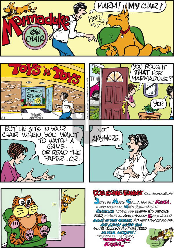 Marmaduke on Sunday August 3, 2014 Comic Strip