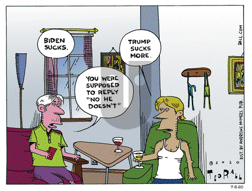 Ted Rall on Wednesday July 8, 2020 Comic Strip