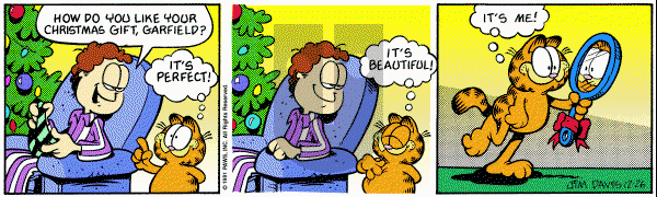 Garfield on Thursday December 26, 1991 Comic Strip