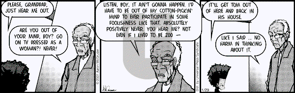 The Boondocks on Monday September 1, 2008 Comic Strip