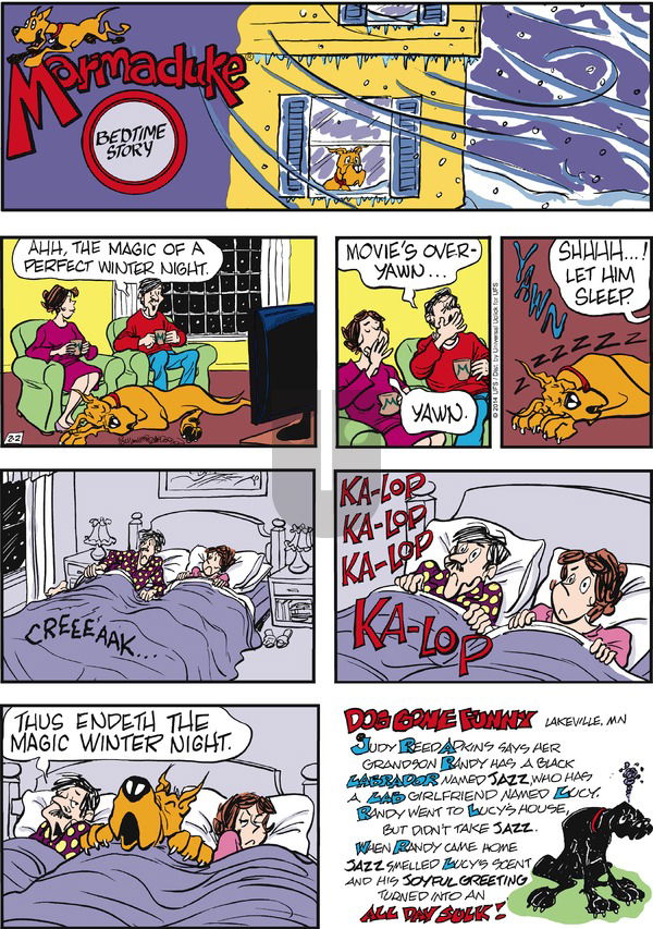 Marmaduke on Sunday February 2, 2014 Comic Strip