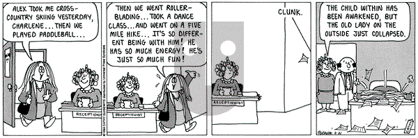 Cathy Classics on Wednesday June 28, 1995 Comic Strip