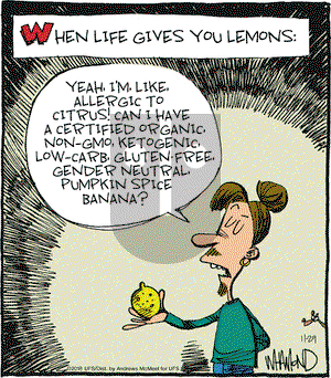 Reality Check on Thursday November 29, 2018 Comic Strip