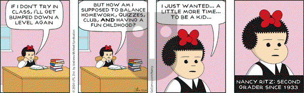 Nancy - Saturday March 2, 2024 Comic Strip