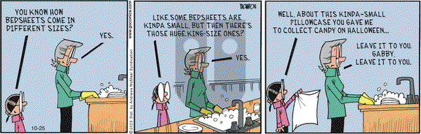 Grand Avenue on Wednesday October 25, 2023 Comic Strip