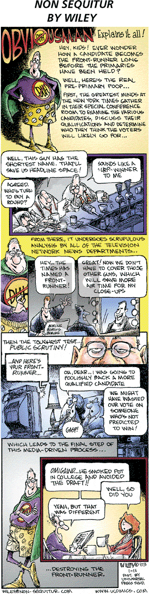 Non Sequitur on Sunday January 11, 2004 Comic Strip