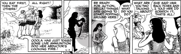 Alley Oop on Monday February 3, 1975 Comic Strip