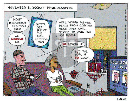 Ted Rall on Wednesday April 22, 2020 Comic Strip