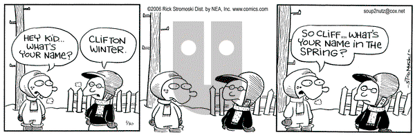 Soup to Nutz - Old on Monday January 30, 2006 Comic Strip