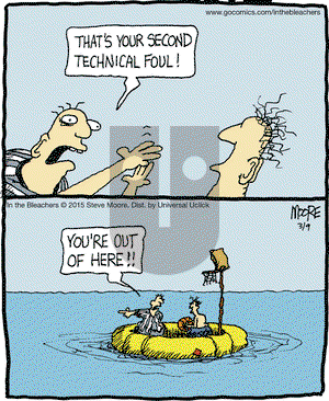 In the Bleachers on Monday March 9, 2015 Comic Strip