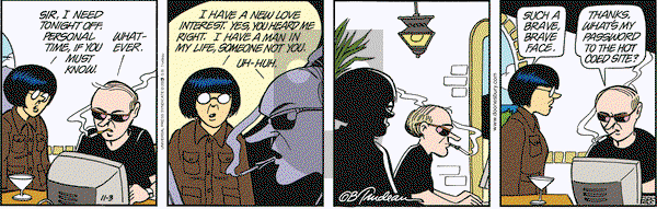 Doonesbury on Monday November 3, 2003 Comic Strip