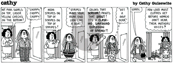 Cathy Classics on Friday March 29, 1996 Comic Strip