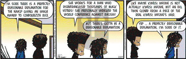 The Boondocks on Wednesday February 27, 2002 Comic Strip