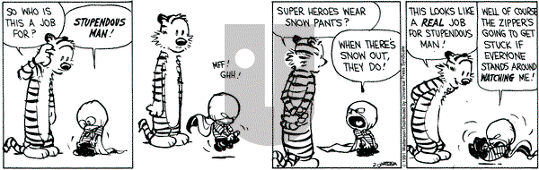 Calvin and Hobbes on Wednesday February 13, 1991 Comic Strip