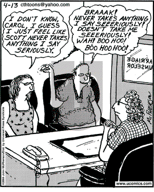 Close to Home on Tuesday April 13, 2004 Comic Strip