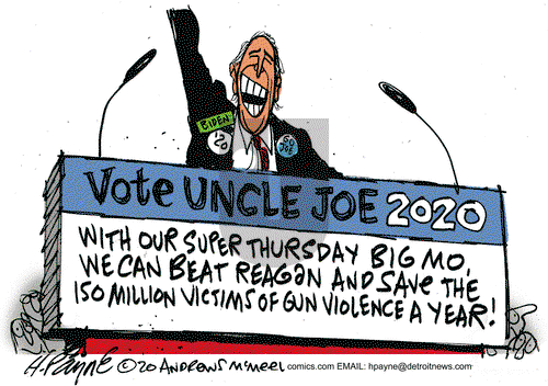 Henry Payne on Wednesday March 4, 2020 Comic Strip