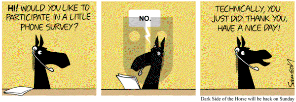 Dark Side of the Horse - Friday July 25, 2014 Comic Strip