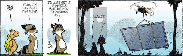 Over the Hedge on Tuesday April 20, 2021 Comic Strip
