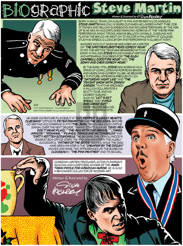 Biographic on Sunday February 8, 2009 Comic Strip