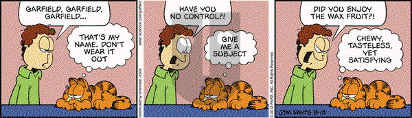 Garfield on Thursday August 15, 2013 Comic Strip