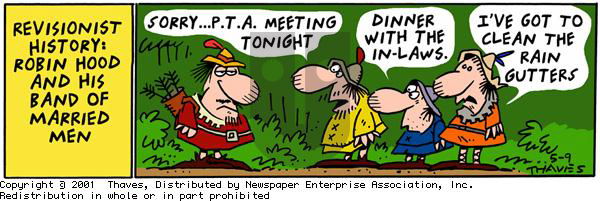 Frank and Ernest on Wednesday May 9, 2001 Comic Strip