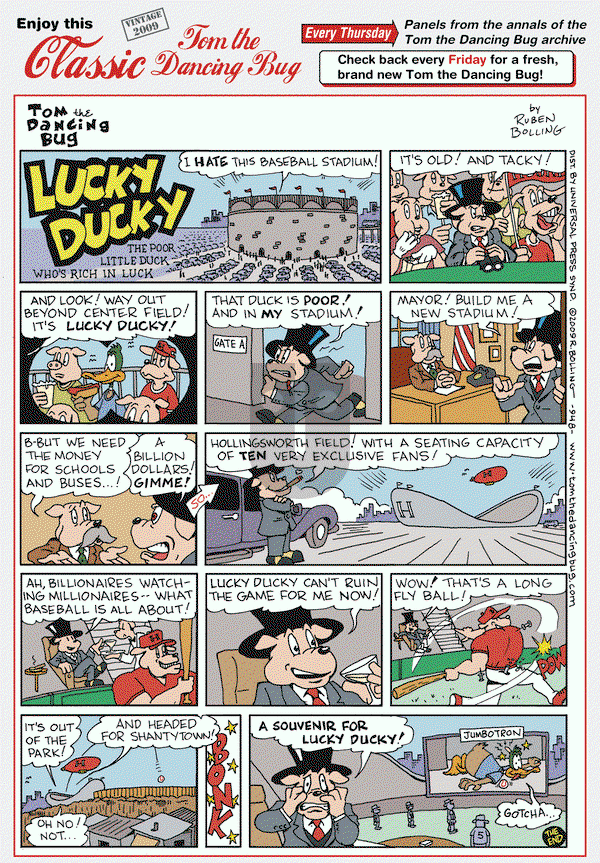Tom the Dancing Bug on Thursday July 24, 2014 Comic Strip