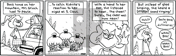 FoxTrot on Thursday December 23, 1999 Comic Strip