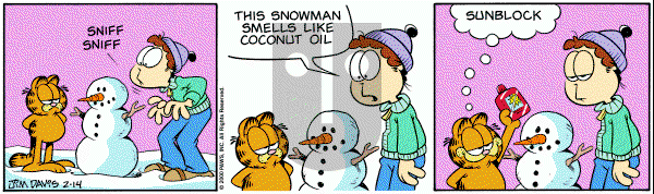 Garfield on Monday February 14, 2000 Comic Strip