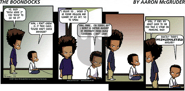 The Boondocks - Sunday July 8, 2001 Comic Strip