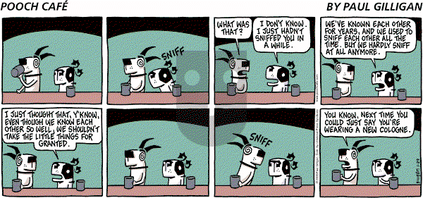Pooch Cafe on Sunday January 29, 2006 Comic Strip