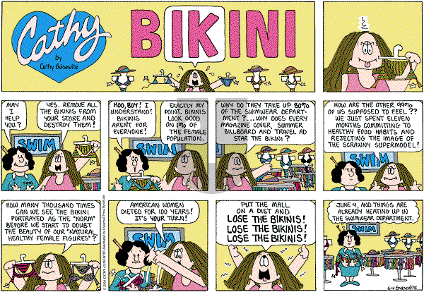 Cathy Classics - Sunday June 4, 2000 Comic Strip