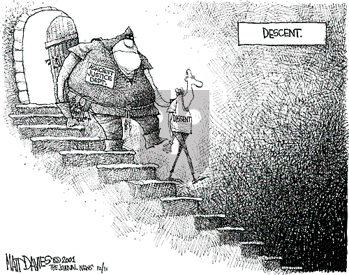 Matt Davies on Monday December 10, 2001 Comic Strip