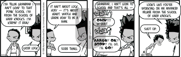The Boondocks on Friday March 28, 2014 Comic Strip