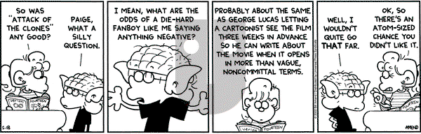 FoxTrot on Saturday May 18, 2002 Comic Strip