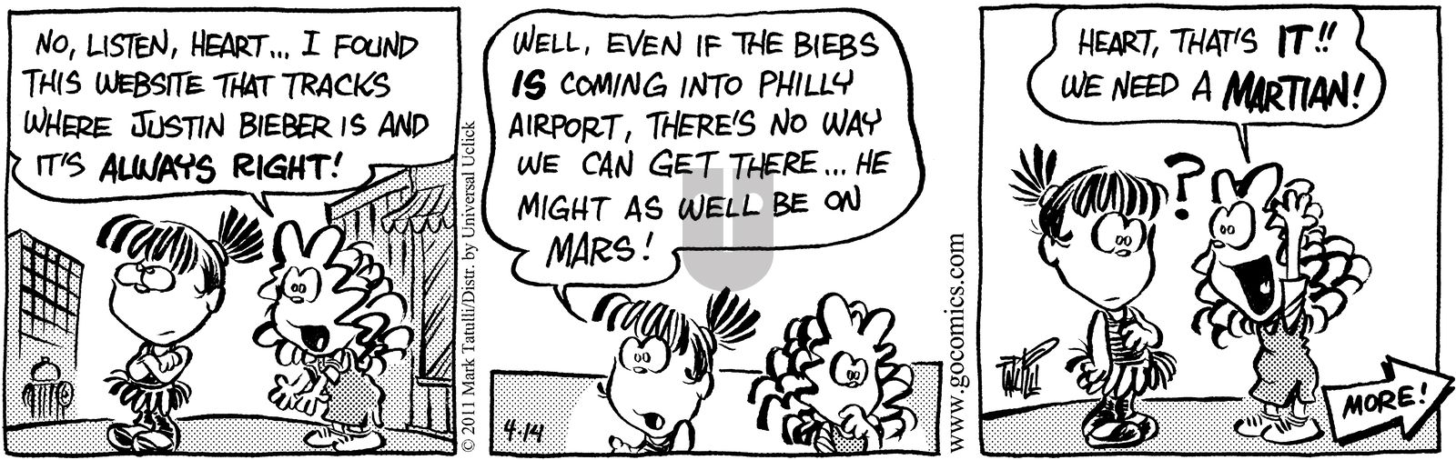 Heart of the City - Thursday April 14, 2011 Comic Strip